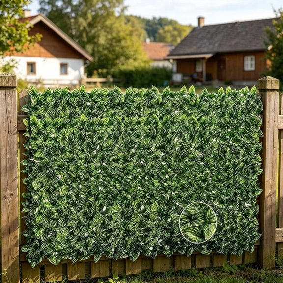 Faux Ivy Privacy Screen Expandable for Outdoor Patio