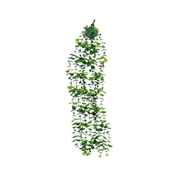 Faux Ivy Trailing Artificial Hanging Plants, Lifelike Fake Leaf Greenery Vines, Decorative Suspended Foliage for Bedroom Wall, Balcony Railing, Patio & Indoor Outdoor Wedding Party Ornament