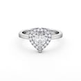 thumbnail image 1 of Faux Jewel 1.9 Ct Heart Cut Solitaire with Accent Moissanite Ring for Women's - Engagement Solitaire Ring for Women - Halo Prong Set Wedding Ring - 14K White Gold Plated Metal - Ideal Gift for Her, 1 of 4