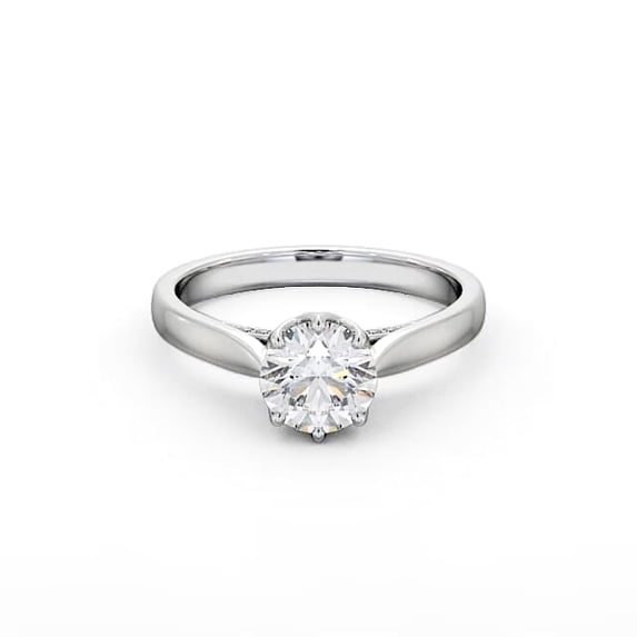Faux Jewel 14K White Gold Plated Ring - Dainty 1.6 Ct Princess Cut Moissanite Engagement Wedding Ring - Classic 6 Prong Solitaire for Women - Ideal Gift for Her - Personalized Jewelry