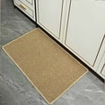 thumbnail image 1 of Faux Jute Door Mat, Non Slip Washable Low Pile Rug, Cuttable Entryway Runner with TPR Backing, Absorbent Indoor Carpet for Kitchen Bedroom Bathroom, 1 of 7
