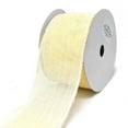 thumbnail image 1 of Faux Jute Wired Edge Ribbon, Ivory, 2-1/2-Inch, 10-Yard, 1 of 1