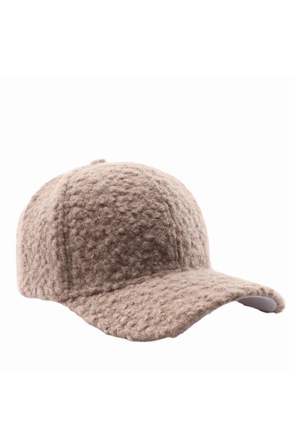 Faux-Lamb-Wool Baseball-Caps Warm-Winter Teddy-Fleece Hip-Hop Cap for Men Women Outdoor Travel