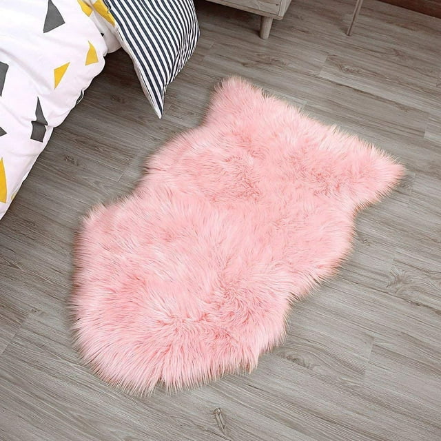 Faux Lambskin Sheepskin Rug Faux Fur Decorative Fur Imitation Lambskin