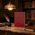 thumbnail image 1 of Faux Leather A5 Lined Notebook Hardcover Journal 200 Pages Thick Paper No Bleed College Ruled Portable Writing Notepad for Work Sch-ool Business Daily Use Red, 1 of 6