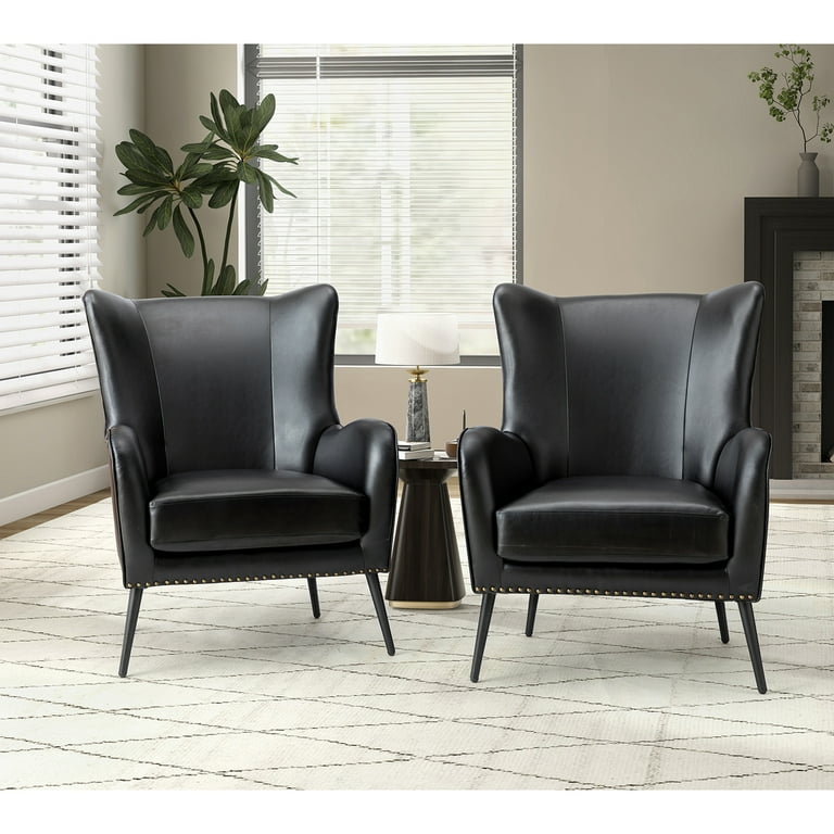 Grey faux leather armchair sales