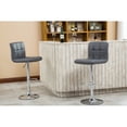 thumbnail image 1 of Faux Leather Bar Stool with 360 Degree Swivel and Chrome Base / Enhance Your Office Space, 1 of 2