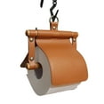 thumbnail image 1 of Faux Leather Bathroom Free Standing Toilet Tissue Paper Roll Holder for Bathroom, Kitchen, Washroom, 1 of 7