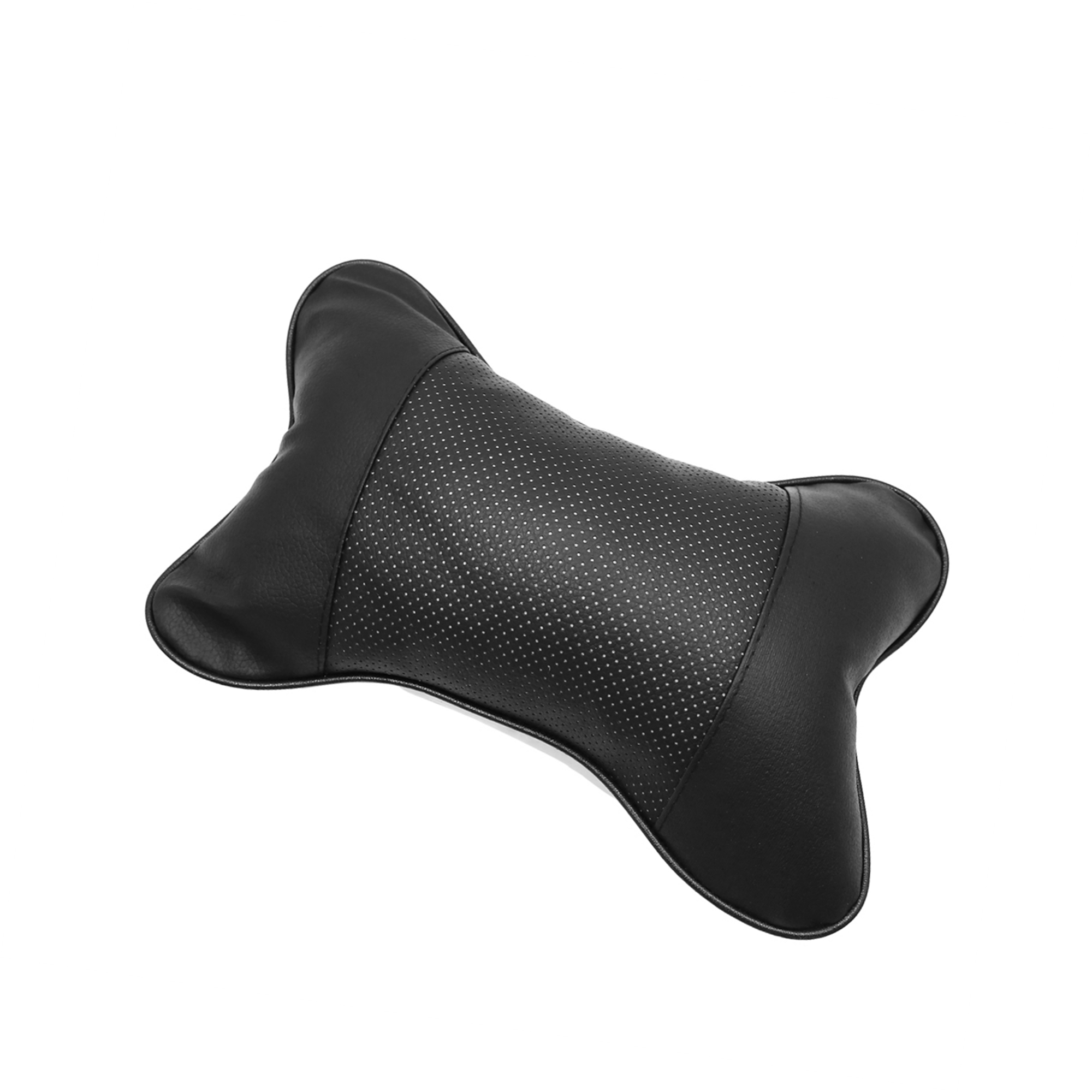 Faux Leather Black Beige Seat Rest Pillow Auto Car Headrest Cushion Pad for Car