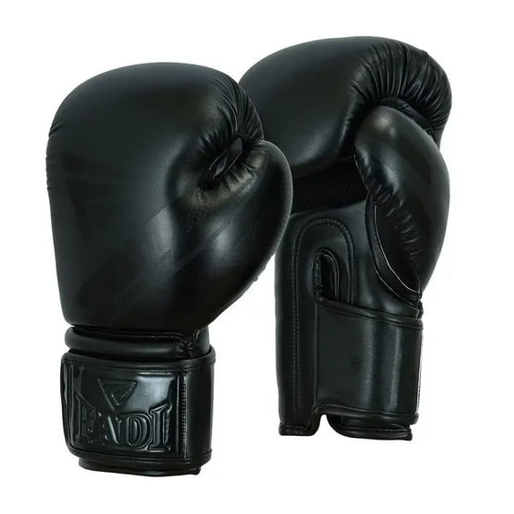 Faux Leather Boxing Gloves by Fadi Sports Train Hard Series - Unisex Adult - 16 Oz
