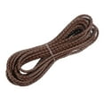 thumbnail image 1 of Faux Leather Braided Cord, Round Leather Bolo Tie String Rope, 3mm x 5m, Retro Dark Coffee, 1 of 6