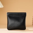 thumbnail image 1 of Faux Leather Coin Pouch - Automatic Closure Coin Purse, Convenient Jewelry Organizer, Small Cash Pouch for Carrying Coin, Handy Purse for Small Accessories, 1 of 6