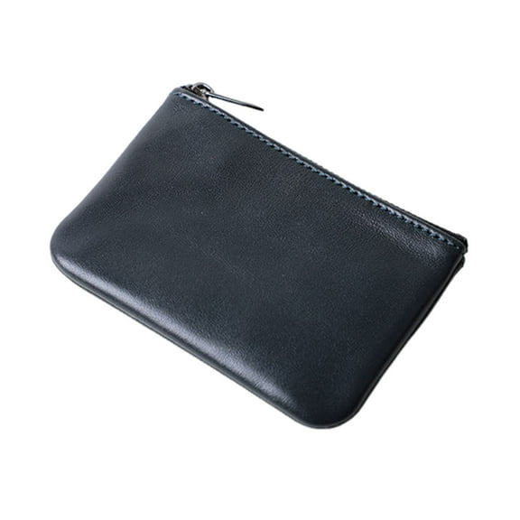 Faux Leather Coin Purse Money Bag with Zipper Closure Cash Bag Pocket Wallet for Bills Coins Keys Cards Men And Women