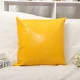 thumbnail image 1 of Faux Leather Cushion Covers Throw Pillowcase Sofa Home Decor Solid Color 45x45/Pillow Case, 1 of 2