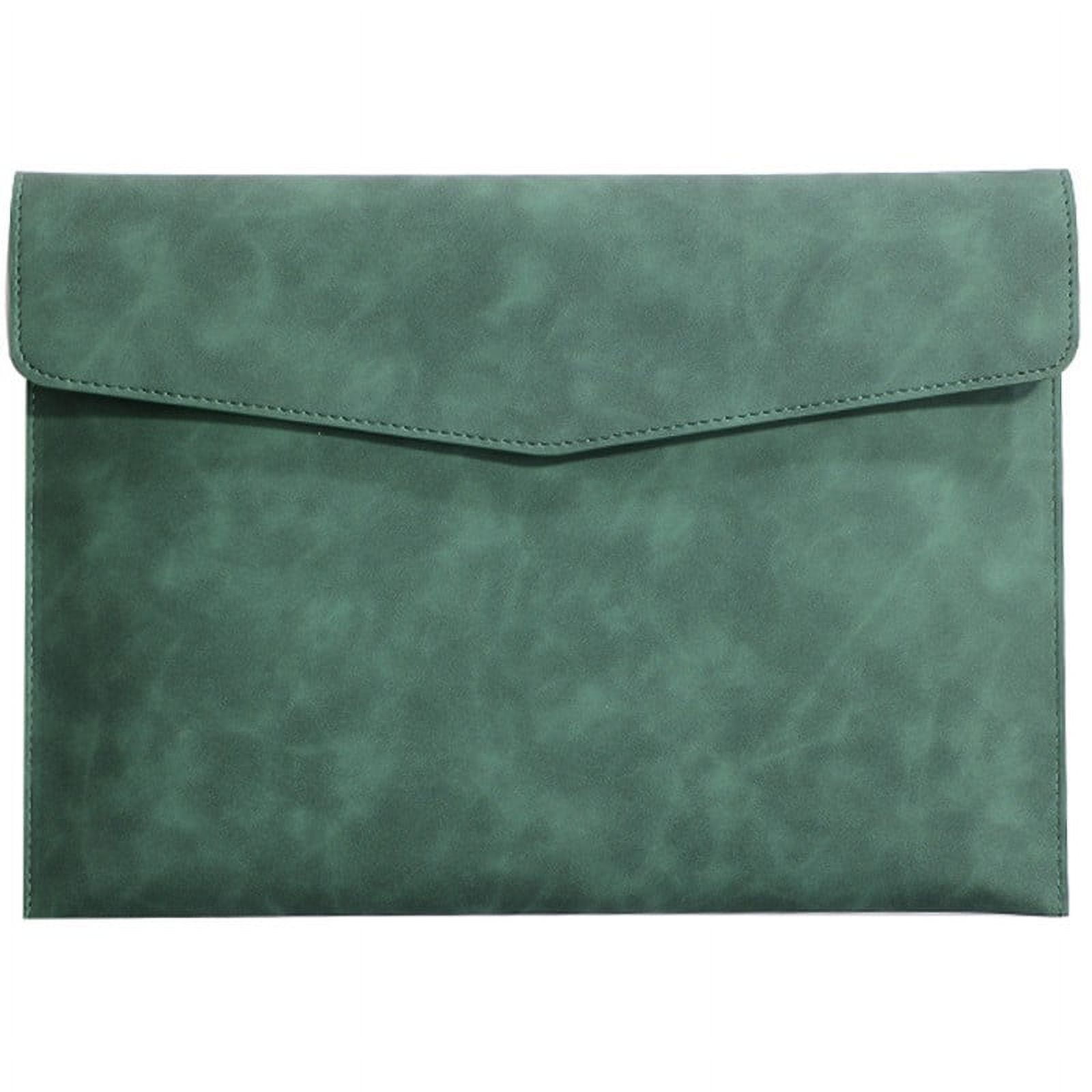 Faux Leather Document Bag Reusable File Bag Office File Holder Faux