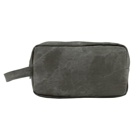 Faux Leather Dopp Kit, Men's Travel Toiletry Bag