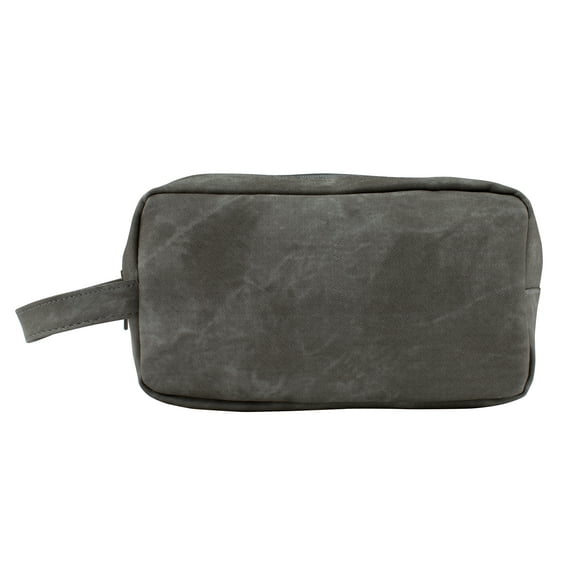 Faux Leather Dopp Kit, Men's Travel Toiletry Bag