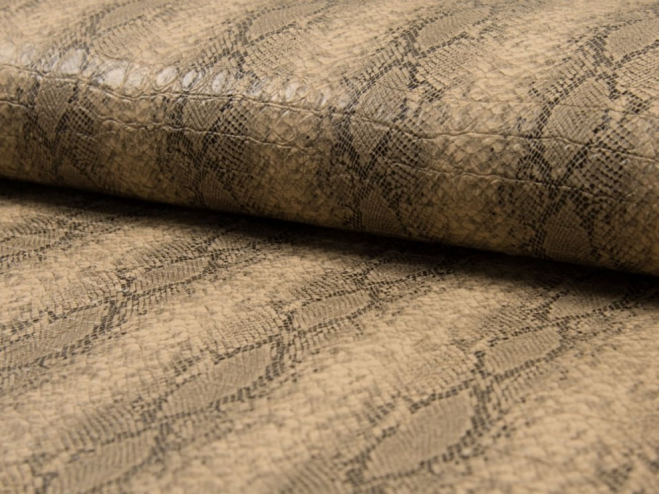 Faux Leather Dress Fabric Sand - per yard