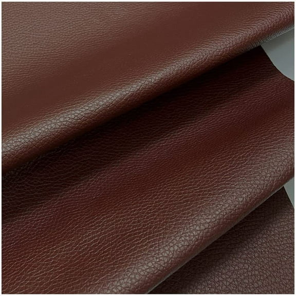 Faux Leather Fabric Calf Burgundy ( 1 yard )
