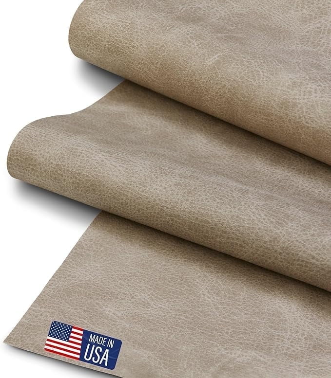 Faux Leather Fabric, Thick Durable Synthetic Repholstery Leather Vinyl ...