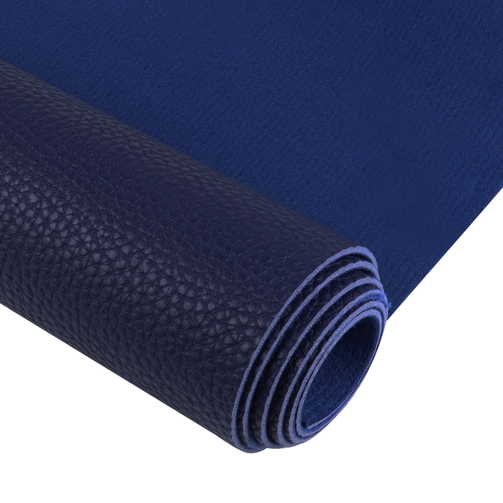 Faux Leather Fabric, Thick Durable Synthetic Upholstery Leather Vinyl for Crafts, DIY Sewing, Sofa Decorations Blue 54in Width