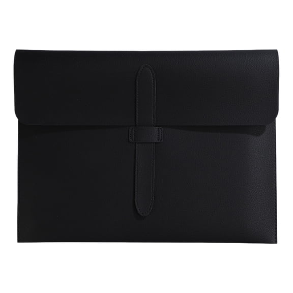 Faux Leather File Folder, Executive Document Organizer, Professional Briefcase Portfolio, A4 PU Leather Document Holder for Business Office Meeting,1-Count(A)