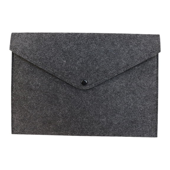 Faux Leather File Folder, Executive Document Organizer, Professional Briefcase Portfolio, A4 PU Leather Document Holder for Business Office Meeting,1-Count(I)