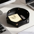 thumbnail image 1 of Faux Leather Foldable Storage Tray Multipurpose Organizer Box for Desk Vanity Entryway, 1 of 6