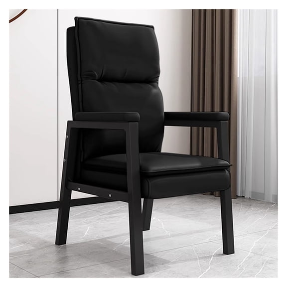 Faux Leather Guest Chairs Reception Chairs with Padded Armrests,Upholstered Meeting Conference Armchair Guest Seats for Waiting Room Home Office