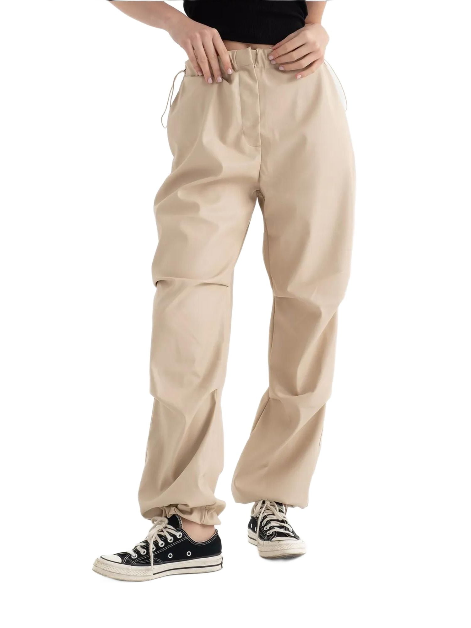 Dusty Teal High Waist Drawstring Cargo Pant main image 0