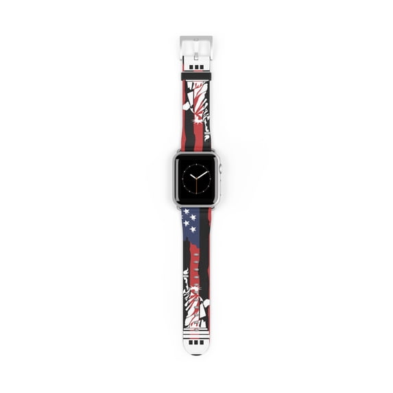 Faux Leather Liberty Apple Watch Band-Series 1-9/SE devices-iWatch Fitness