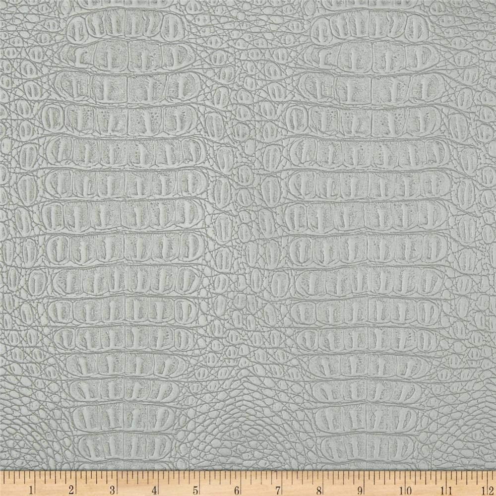 Faux Leather Metallic Silver, Fabric by the Yard