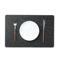 thumbnail image 1 of Faux Leather Placemats, 18 X 12inch Heat Resistant Rectangle Table Mats,Waterproof Non-Slip Easy to Clean Placemats for Kitchen Coffee Dining Room Table, 1 of 8