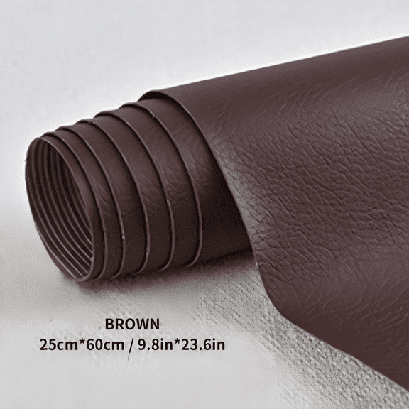 Faux Leather Repair Patch - Self-Adhesive Furniture Repair Tape for Sofa Car Seat Bags, 23.6x9.8 Inch Peel and Stick Leather Vinyl Fix Cover for Scratches Holes