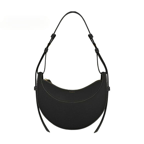 Faux Leather Saddle Bag for Women Shoulder Bag Crescent Purse Trendy Crossbody Purse Hobo Handbag