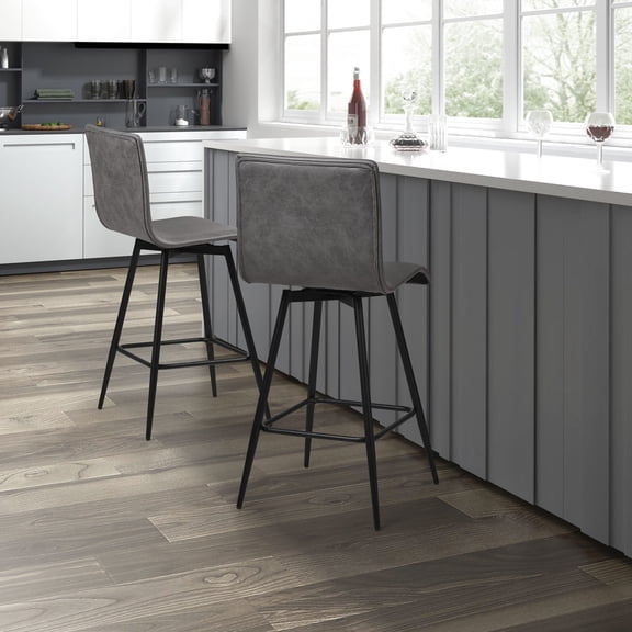 Faux Leather Construction / Family Gathering / 300 lbs Support Counter Stool