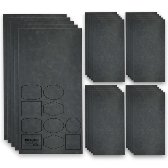 Faux Leather Sheet for Laser Engraving Crafts - Saddle Deluxe Colored Faux Leather-Like Material - Professional Leatherette Sheets for CO2 & Diode Lasers, UV-LED, HTV 12"x24"- Each, Dark Grey