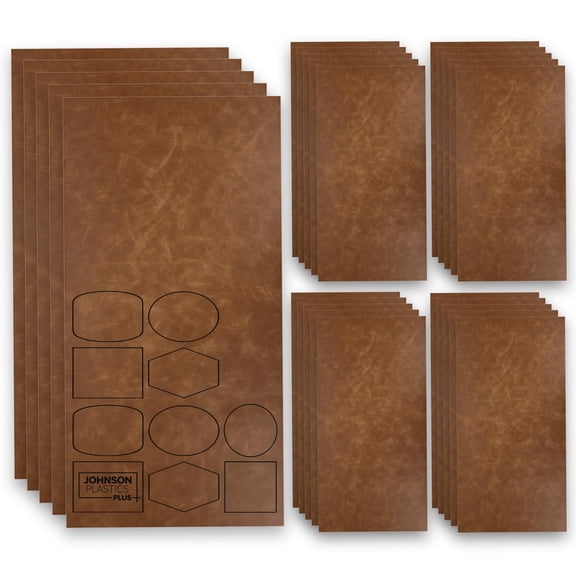 Faux Leather Sheet for Laser Engraving Crafts - Saddle Deluxe Colored Faux Leather-Like Material - Professional Leatherette Sheets for CO2 & Diode Lasers, UV-LED, HTV 12"x24"- Each, Coffee