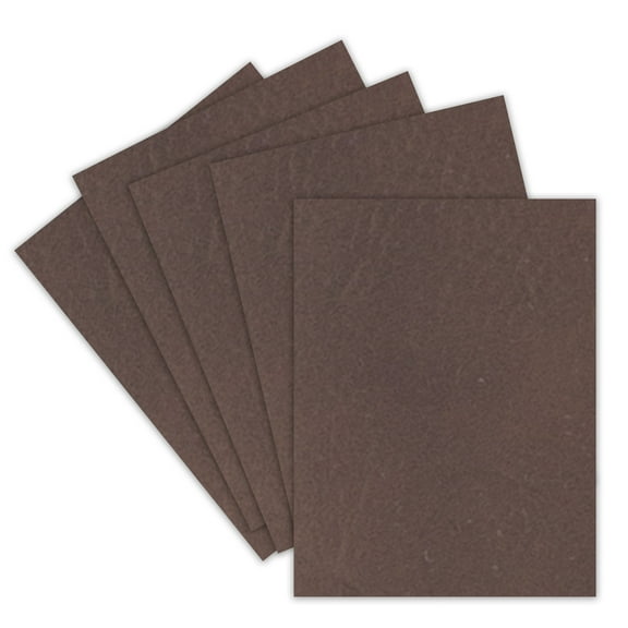 Faux Leather Sheets for Engraving Crafts 12” x 24” Leather-Like Texture with Soft Backing – for Cricut, Laser Engraving, DIY Projects, Jewelry, Bows, Gift Tags & Home Décor (5 Sheets, Bay Brown)