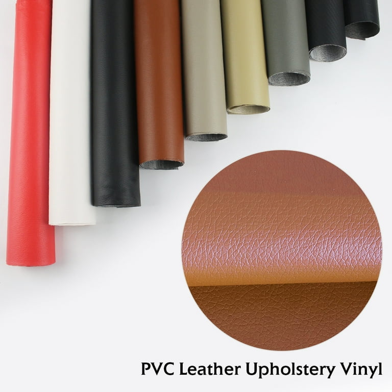 Faux Leather Sheets Vinyl Marine Weatherproof Furniture Material Synthetic Imitation Leather Fabric 0.5mm Thick for Upholstery Hand Crafts DIY