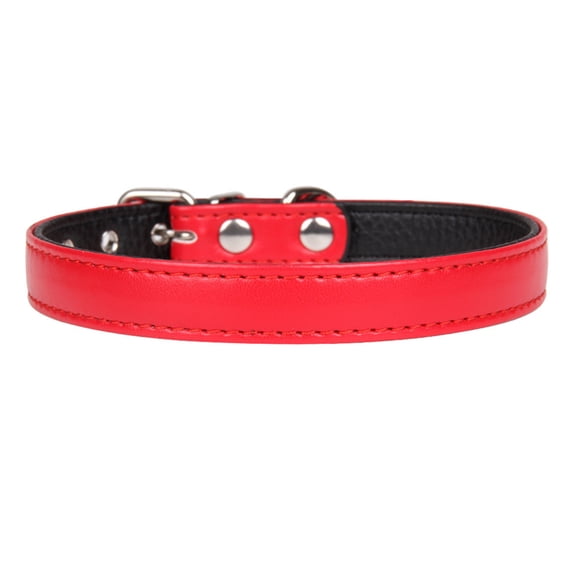 Faux Leather Soft Dog Collars,Durable Adjustable Pet Collars for Small Medium Large Dogs Cats