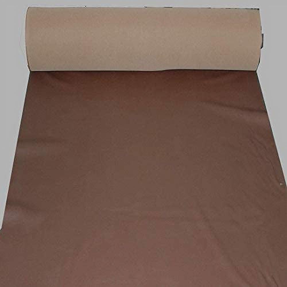 Faux Leather Strength Brown Vinyl Fabric by The Yard (Folded & Separate