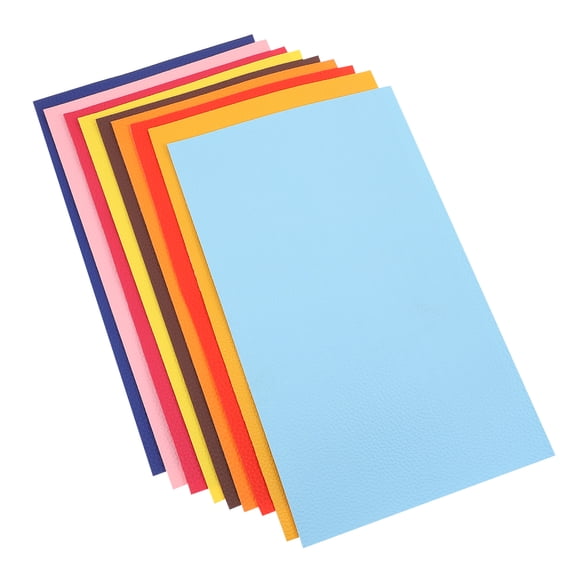 Faux Leather Suit 9 Pcs Jewelry Making Fabric Sewing Material Quilting Squares Bundles Pu