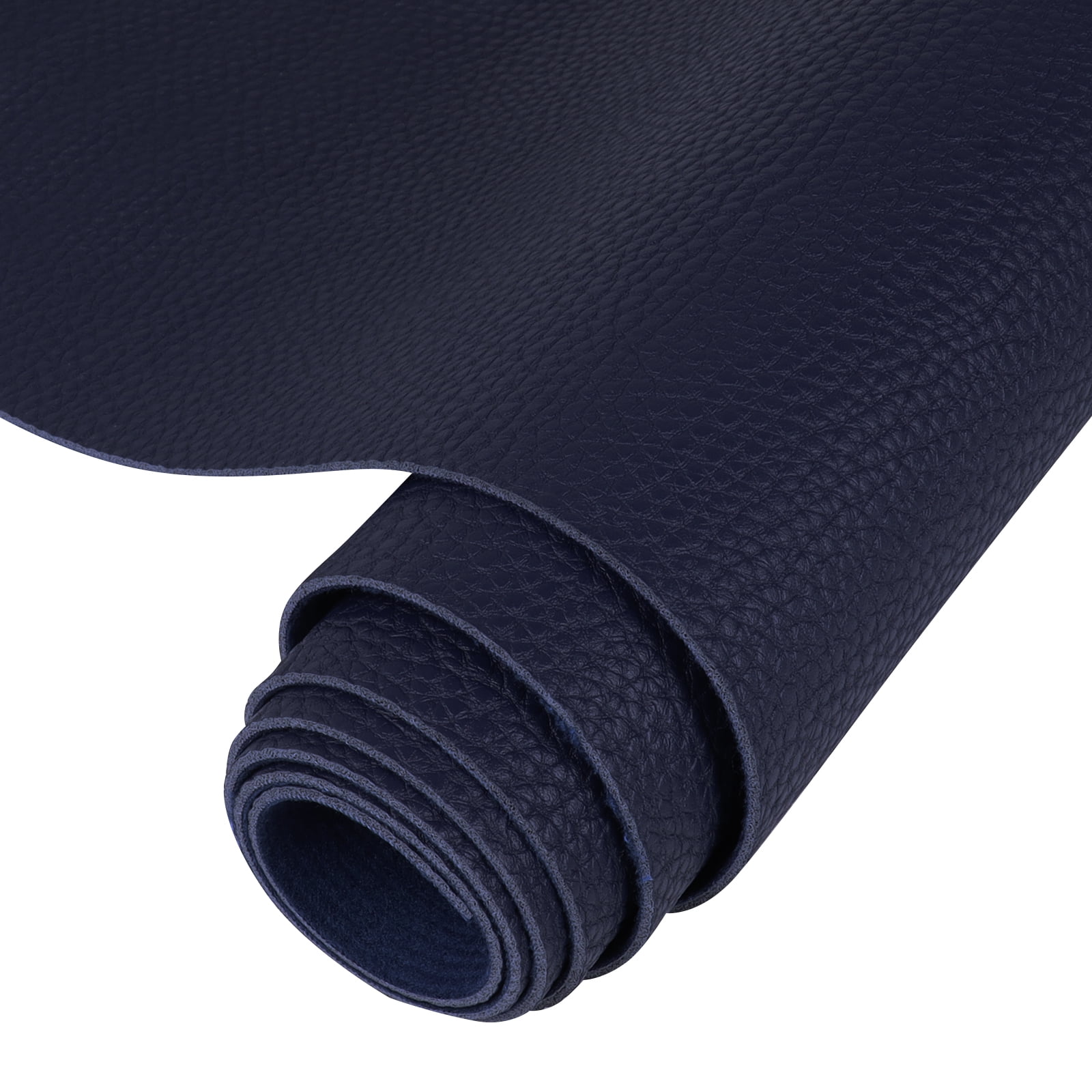Faux Leather Synthetic Fabric, 1.6mm Thick Marine Vinyl Leather Fabric, Waterproof Material for Automotive,Boat,Headliner,Crafts, Chairs,DIY Sewing Blue