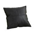 thumbnail image 1 of Faux Leather Throw Pillow Covers, 16 x 16 inch Modern Solid Decorative Square Bedroom Living Room Cushion Cases for Couch Bed Sofa, 1 of 6