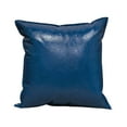 thumbnail image 1 of Faux Leather Throw Pillow Covers 18 X 18 Inches - Navy Blue Leather Pilow Covers Pack of 2, Solid Dyed Leather Pillowcases for Couch Bed Sofa Garden Home Decorative, 1 of 6