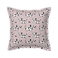thumbnail image 1 of Faux Leather Throw Pillow Covers, Dalmatian Dog Cute Decorative Pillow Covers for Couch Sofa Bed Living Room Home Garden, Pillow Cases with Invisible Zipper, 1 of 6