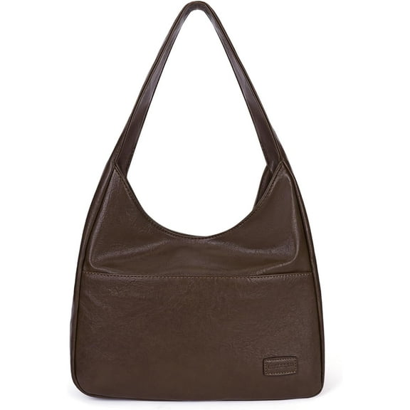 Faux Leather Tote Bag with Zipper Women Shoulder Bag College Tote Bag Trendy Hobo Handbag for Work Travel