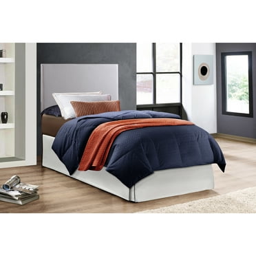 Faux Leather Twin Headboard - Grey, Stylish Design Grey For Size Foam Filled, Wall Mountable