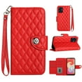 thumbnail image 1 of Faux Leather Wallet Case Compatible with Samsung Galaxy A05 | Classic Wrist Strap Flip Case | Ultra Slim Card Slots Stand Function Shockproof Phone Cover for Samsung Galaxy A05 - Red, 1 of 7